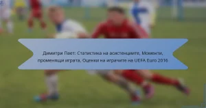 Димитри Пает: Статистика на асистенциите, Моменти, променящи играта, Оценки на играчите на UEFA Euro 2016